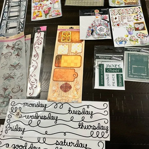 Assorted Craft Stickers and Embellishments lot - Picture 1 of 8